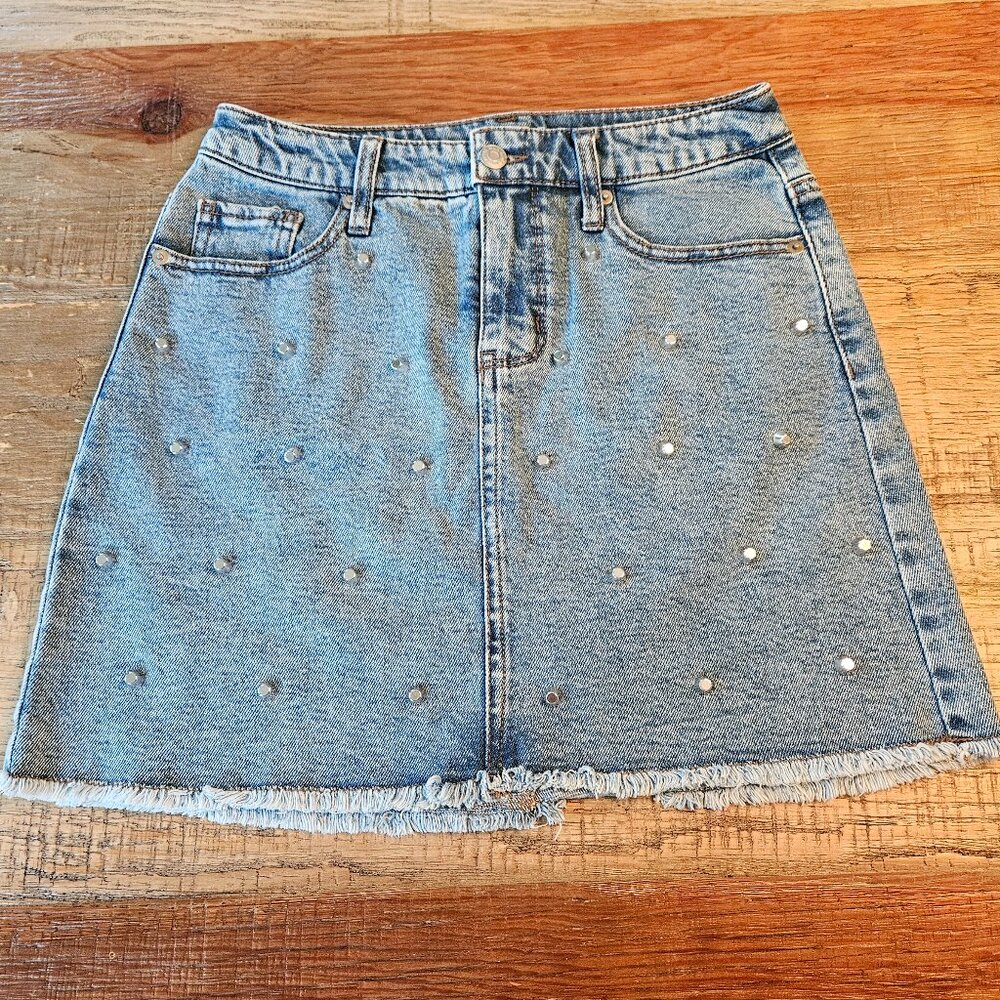 Wild Fable Denim Skirt with Beads - Size 4